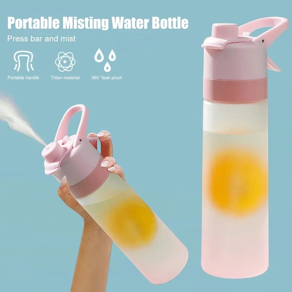 Spray Water Bottle, 700ml Fashion Cute Drinking Cup, Large Capacity Misting Water Bottle, Gradient Drinkware Travel Bottle, Outdoor Sport Fitness Water Cup Spray Water Bottle, 700ml Fashion Cute Drinking Cup, Large Capacity Misting Water Bottle, Gradient Drinkware Travel Bottle, Outdoor Sport Fitness Water Cup